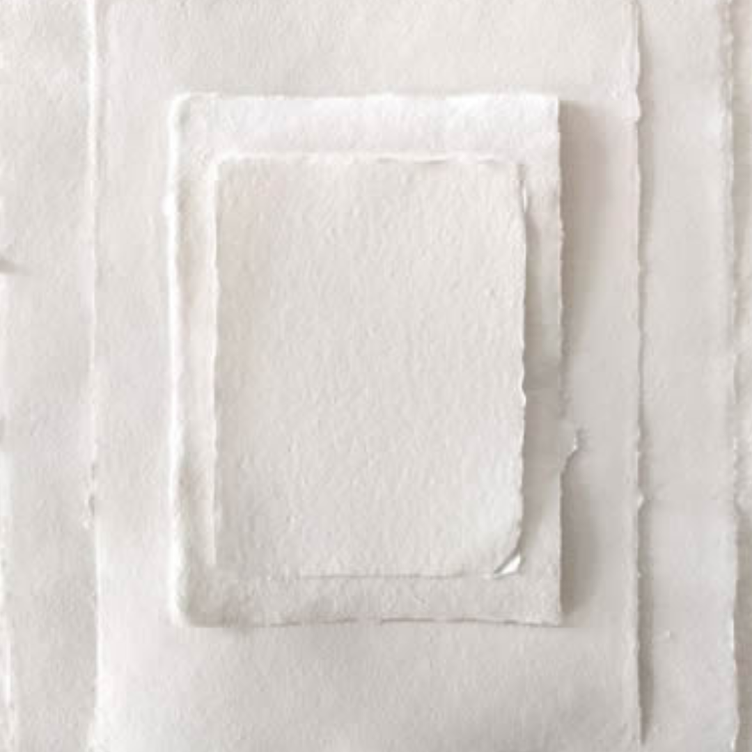 Papel artesano natural white